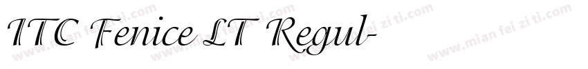 ITC Fenice LT Regul字体转换